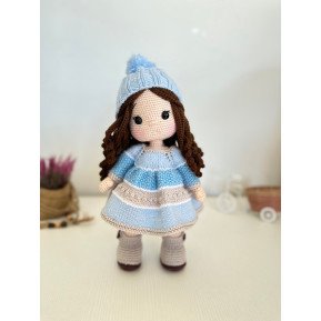 Muñeca Pelo Rizado Crochet