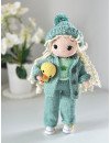 Handmade Doll with Knitted Clothes