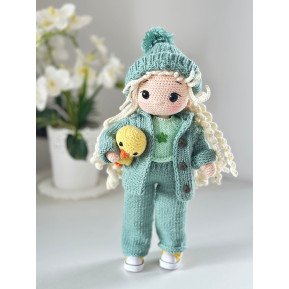 Handmade Doll cu haine tricotate