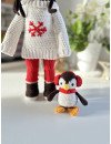 Handmade doll with penguin