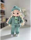 Handmade Doll with Knitted Clothes