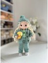 Handmade Doll with Knitted Clothes