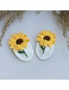 Crochet hair accessories set of 2 pin