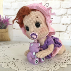 Crochet handmade baby girl