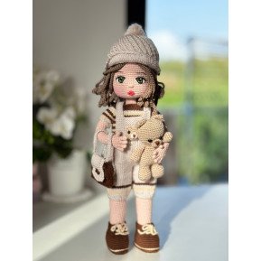 Crochet Doll with Bear