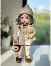 Crochet Doll with Bear