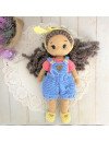 Handmade doll with hand knitted clothes