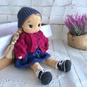 Crochet Blonde Doll