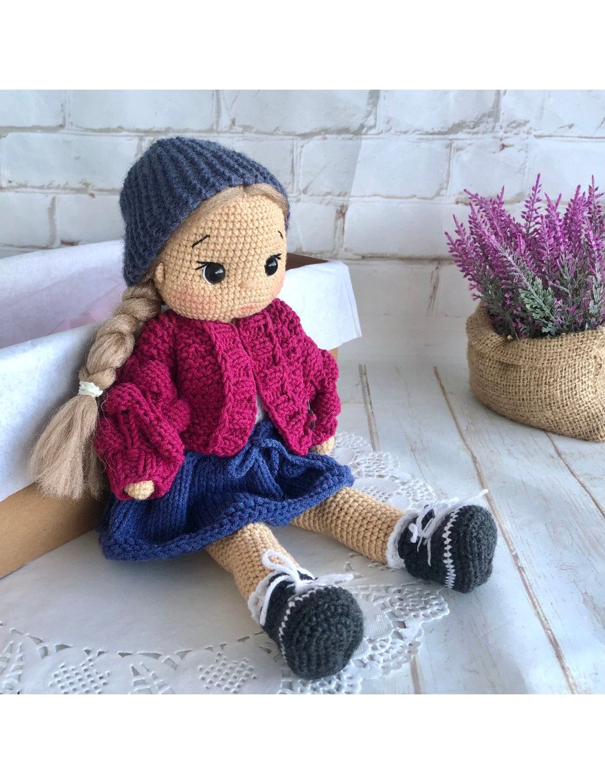 Crochet Blonde Doll