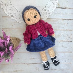 Crochet Blonde Doll