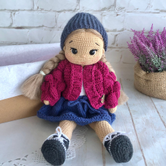 Crochet Blonde Doll