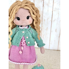 Crochet Curly Hair Blonde Doll