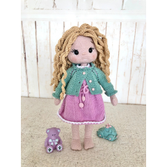 Crochet Curly Hair Blonde Doll