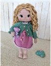 Muñeca Rubia Pelo Rizado Crochet