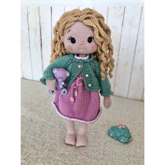 Crochet Curly Hair Blonde Doll