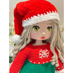 Crocheted Christmas doll