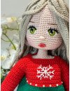 Crocheted Christmas doll