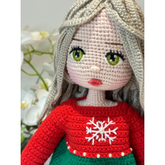 Crocheted Christmas doll