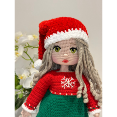 Crocheted Christmas doll