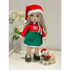 Crocheted Christmas doll