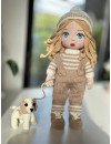 Crochet doll with dog