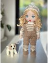 Crochet doll with dog