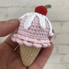 Crochet ice cream cone