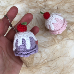 Crochet ice cream cone