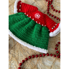 Crochet Christmas outfit for doll