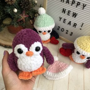 Pingüino de ganchillo