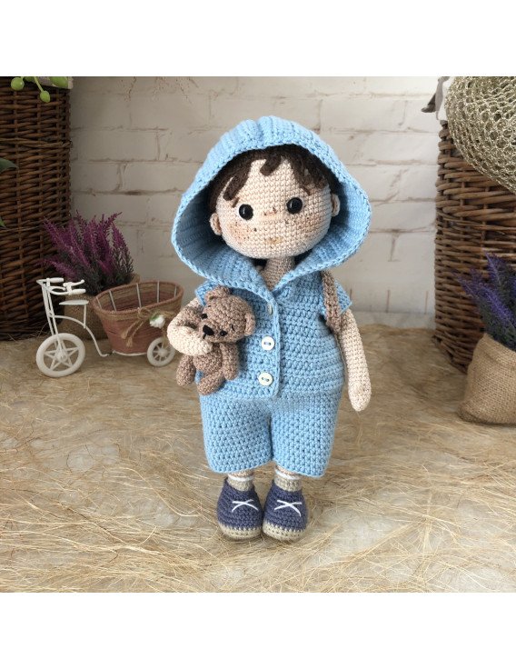 Crochet boy doll