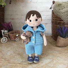 Crochet boy doll