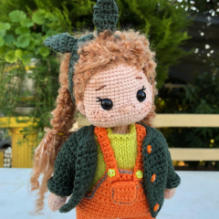 Custom Crochet Doll with Curly Hair