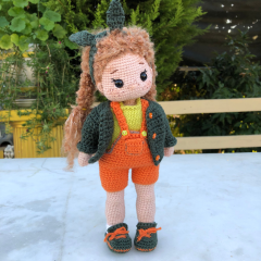 Custom Crochet Doll with Curly Hair