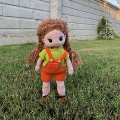 Custom Crochet Doll with Curly Hair