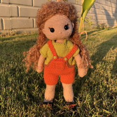 Custom Crochet Doll with Curly Hair