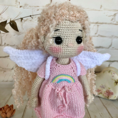 Muñeca Ángel de ganchillo