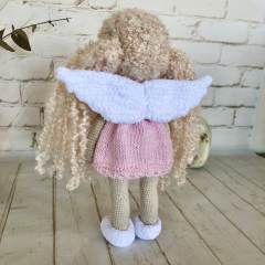 Muñeca Ángel de ganchillo